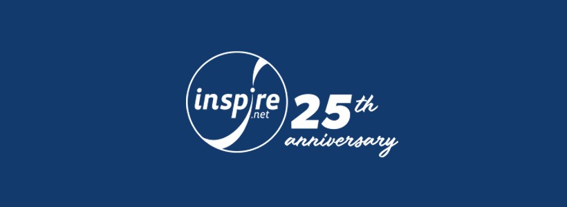 Inspire Net logo with 25th Anniversary script