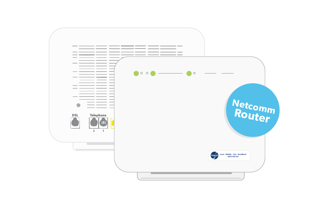 Illustrative image of Netcomm Router