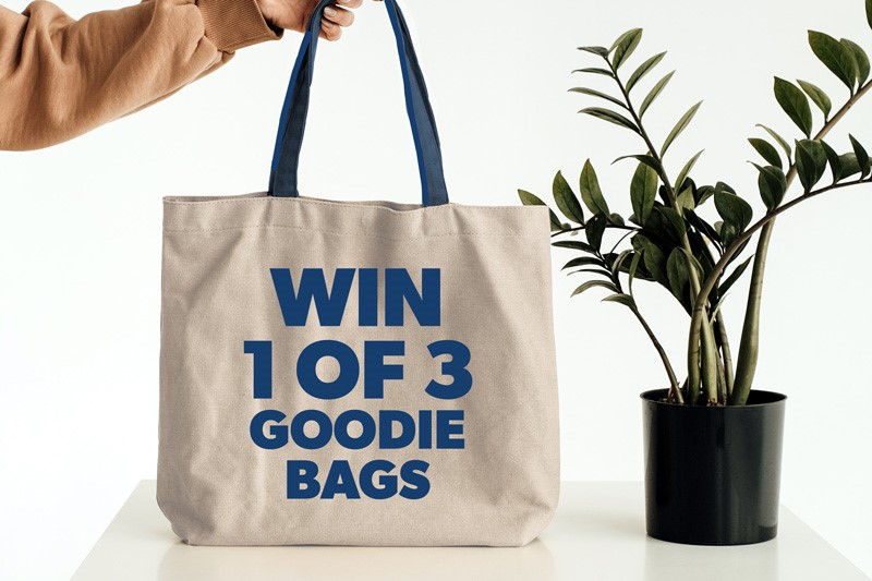 WIN 1 of 3 Goodie Bags.